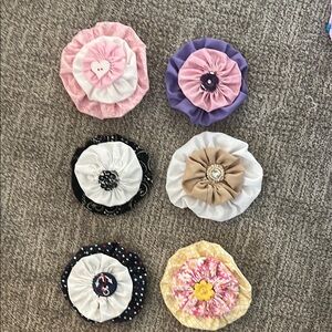 Colorful Floral Hair Clips Set for Kids